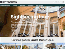 Tablet Screenshot of citytoursspain.com